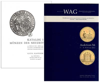 Лот №988,  Лот из 2-х аукционных каталогов немецких фирм GITTA KASTNER и WAG.