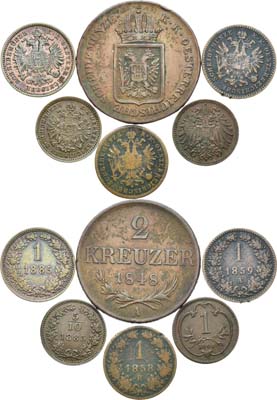 Лот №27,  Австро-Венгерская империя. Сборный лот из 6 монет.