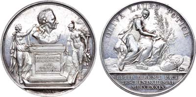 Лот №21,  Королевство Пруссия. Король Фридрих II Великий. Медаль 1779 года в память заключения Тешенского договора.
